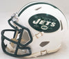 Wayne Chrebet Autographed New York Jets White 98-18 Throwback Speed Mini Helmet Beckett BAS Witness Stock #223738
