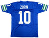 Seattle Seahawks Jim Zorn Autographed Blue Jersey MCS Holo Stock #211071