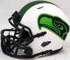 Steve Largent Autographed Seattle Seahawks Lunar Eclipse White Speed Mini Helmet "HOF 95" MCS Holo Stock #211067