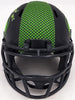 Steve Largent Autographed Seattle Seahawks Eclipse Black Speed Mini Helmet "HOF 95" MCS Holo Stock #211068