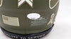 Steve Largent & Jim Zorn Autographed Seattle Seahawks Camo Speed Mini Helmet Salute To Service MCS Holo Stock #211063