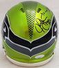 Steve Largent & Jim Zorn Autographed Seattle Seahawks Flash Green Speed Mini Helmet MCS Holo Stock #211062