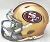 Fred Warner Autographed San Francisco 49ers Gold Speed Mini Helmet Beckett BAS Witness Stock #223761