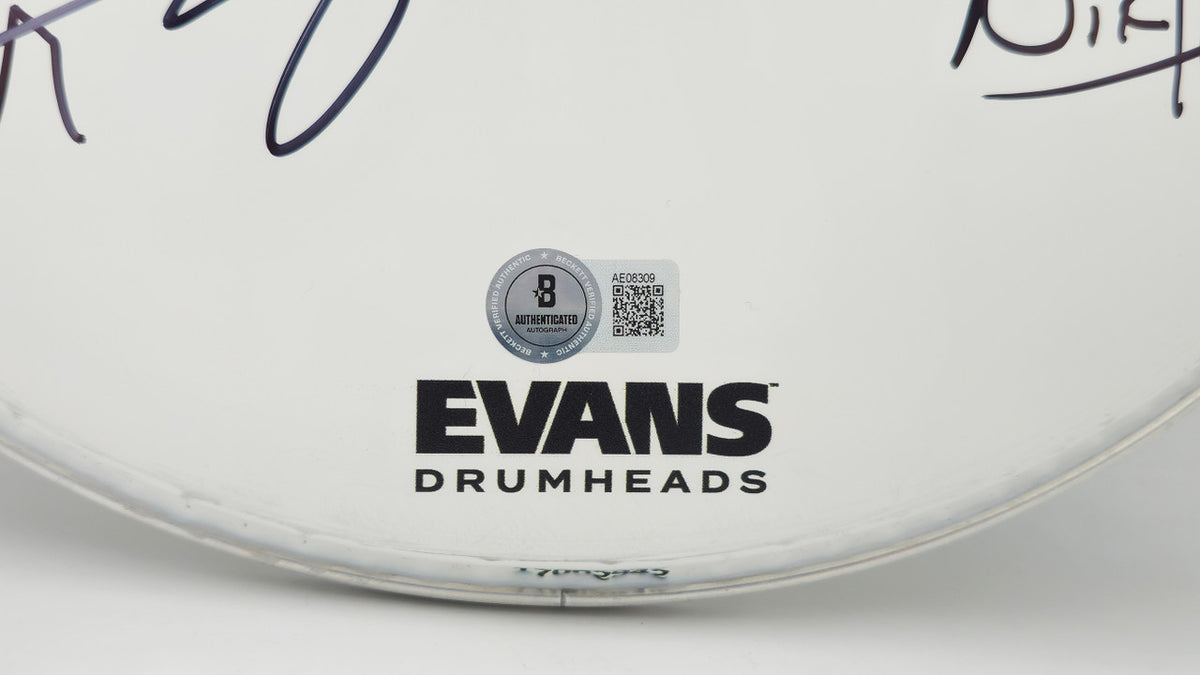 Bush Autographed Drumhead Signed By All 4 Band Members Including Gavin Rossdale Beckett BAS Stock #237003