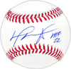 David Ortiz Autographed Official MLB Baseball Boston Red Sox "HOF 22" Beckett BAS Witness Stock #236700