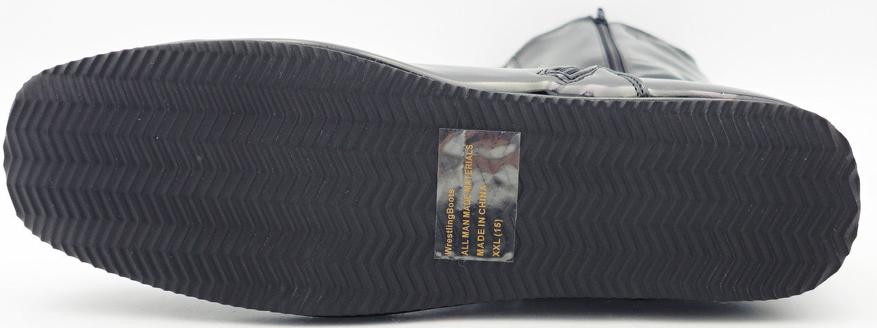 Hulk Hogan Autographed Black Right Foot Boot Shoes WWE JSA Stock #237071