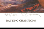 Tony Gwynn & Wade Boggs Autographed 19x24 Lithograph Photo Boston Red Sox & San Diego Padres #/2500 Stock #237005