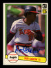 Rod Carew Autographed 1982 Donruss Card #216 California Angels Stock #211297