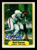 Rod Carew Autographed 1982 Fleer Card #455 California Angels Stock #211299