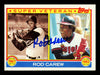 Rod Carew Autographed 1983 Topps Super Veteran Card #201 California Angels Stock #211305