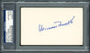 Michael Burke Autographed 3x5 Index Card New York Yankees President PSA/DNA Stock #211330