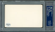 Michael Burke Autographed 3x5 Index Card New York Yankees President PSA/DNA Stock #211330