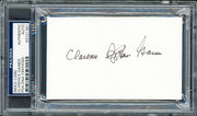Clarence "Big House" Gaines Autographed 3x5 Index Card Winston-Salem State University PSA/DNA Stock #211336