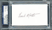 Frank Mathers Autographed 3x5 Index Card Toronto Maple Leafs PSA/DNA Stock #211338