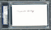 Marshall Goldberg Autographed 3x5 Index Card University of Pittsburgh, Chicago Cardinals PSA/DNA Stock #211340