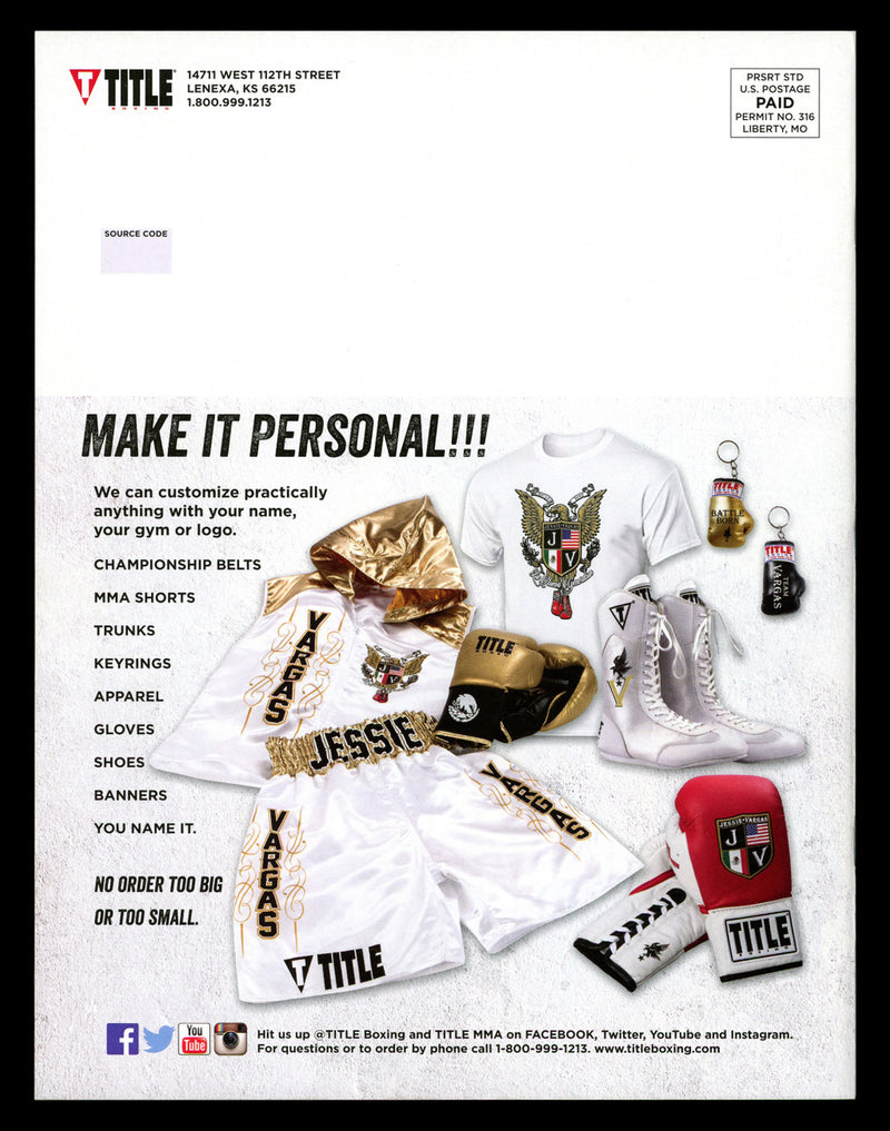 Jessie Vargas Autographed Title Magazine Beckett BAS QR #BK08804