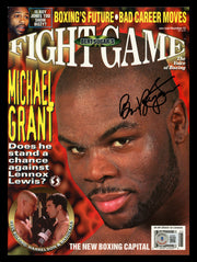 Bert Sugar Autographed Fight Game Magazine Beckett BAS QR #BK08839