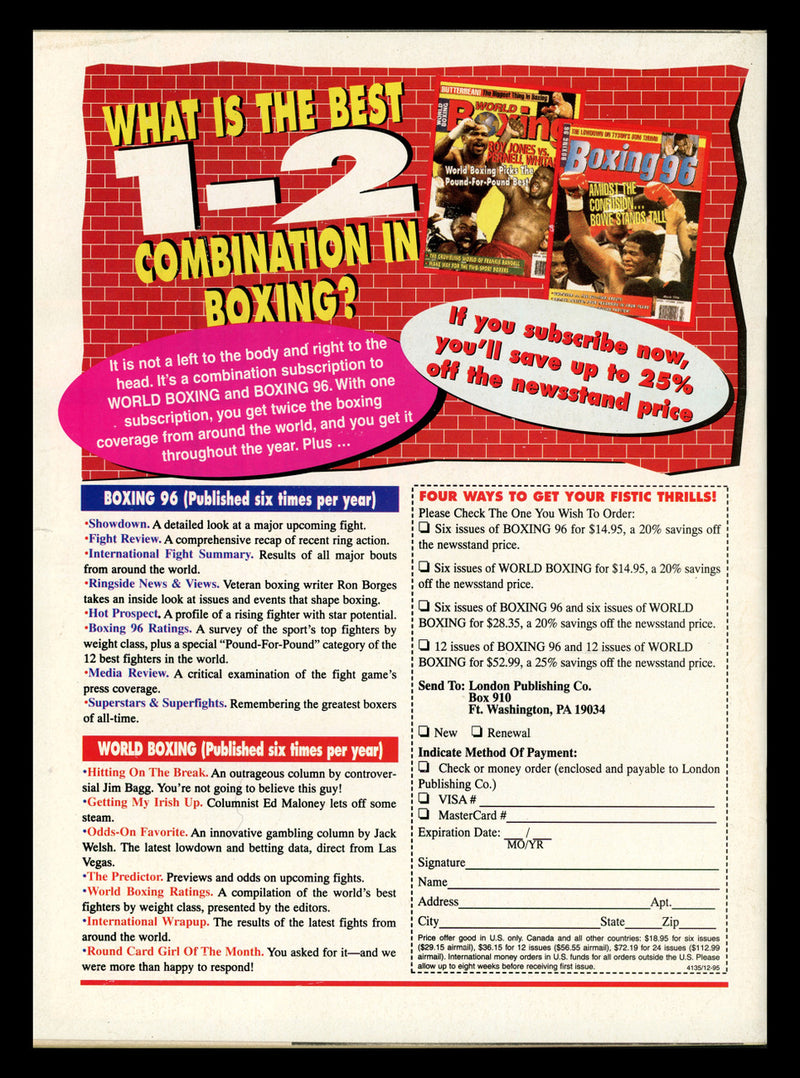Jeff Fenech Autographed World Boxing Magazine Beckett BAS QR #BK08924