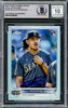 Julio Rodriguez Autographed 2022 Topps Chrome All Star Refractor Rookie Card #ASGC-26 Seattle Mariners Auto Grade Gem Mint 10 Beckett BAS #16339430