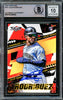 Julio Rodriguez Autographed 2022 Topps Fire Rookie Card #107 Seattle Mariners Auto Grade Gem Mint 10 Beckett BAS #16339462