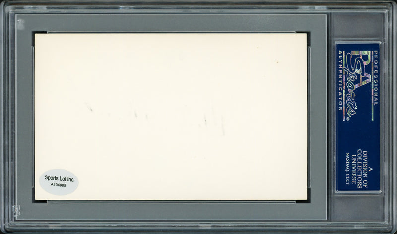 Michael Burke Autographed 3x5 Index Card New York Yankees PSA/DNA #83862106