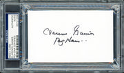 Clarence "Big House" Gaines Autographed 3x5 Index Card Winston-Salem State University PSA/DNA #83721358