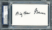 Clarence "Big House" Gaines Autographed 3x5 Index Card Winston-Salem State University PSA/DNA #83721362
