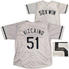 Chicago White Sox Jose Vizcaino Autographed Gray Jersey PSA/DNA Stock #236677