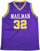 Utah Jazz Karl Malone Autographed Purple Jersey JSA Stock #237063
