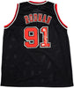 Chicago Bulls Dennis Rodman Autographed Black Jersey JSA Stock #237057