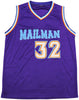 Utah Jazz Karl Malone Autographed Purple Jersey JSA Stock #237062
