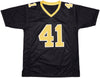 New Orleans Saints Alvin Kamara Autographed Black Jersey Beckett BAS Witness Stock #238209