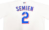 Texas Rangers Marcus Semien Autographed White Nike Jersey Size 2XLT "23 WS Champs" Beckett BAS Witness Stock #236690
