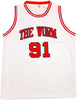Chicago Bulls Dennis Rodman Autographed White Jersey JSA Stock #237054