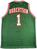 Milwaukee Bucks Oscar Robertson Autographed Green Jersey JSA Stock #237066