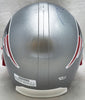 Tom Brady Autographed New England Patriots Silver Full Size Replica Helmet Fanatics Holo #B062648
