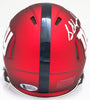 Sterling Shepard Autographed New York Giants Blaze Red Mini Helmet Beckett BAS #E02711