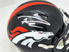Russell Wilson Autographed Denver Broncos Dark Blue Speed Mini Helmet Fanatics Holo #B747728