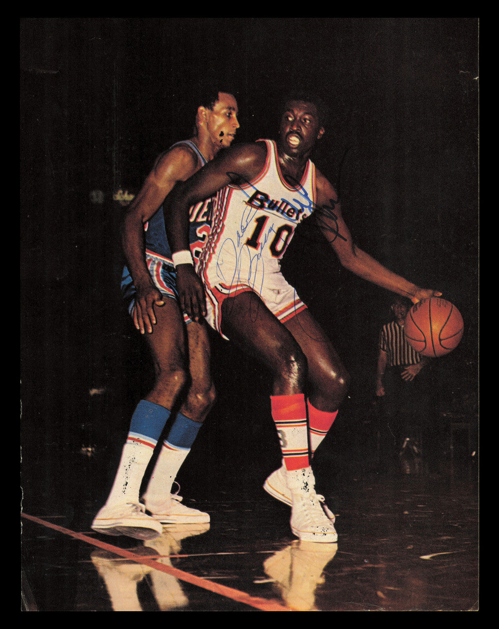 Earl Monroe & Dave Bing Autographed 8x11 Magazine Photo SKU #237741