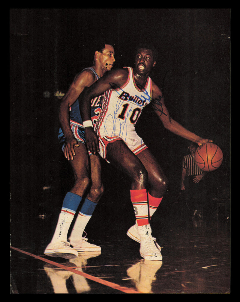 Earl Monroe & Dave Bing Autographed 8x11 Magazine Photo SKU #237741