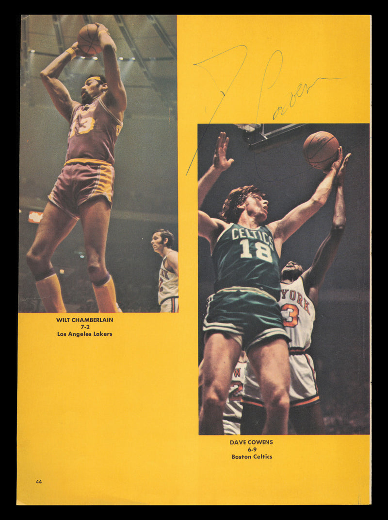 Dave Cowens Autographed 8x11 Magazine Photo Boston Celtics SKU #237750
