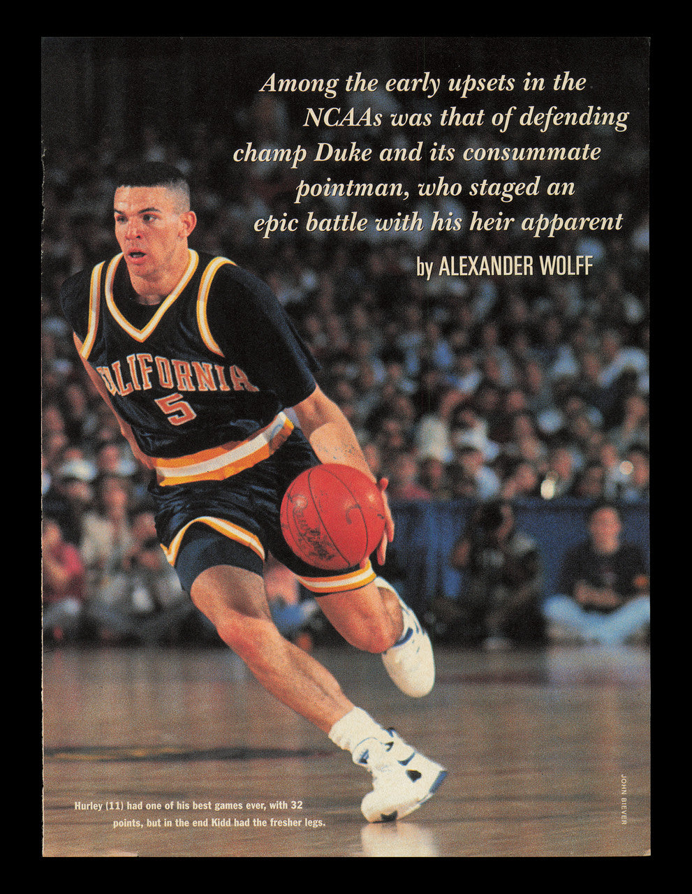 Jason Kidd Autographed 8x11 Magazine Photo Cal SKU #237799