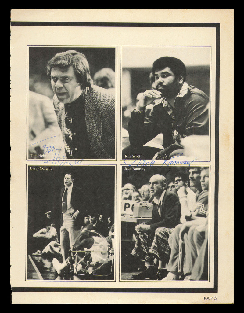 Tommy Heinsohn & Jack Ramsay Autographed 8x11 Magazine Photo SKU #237830