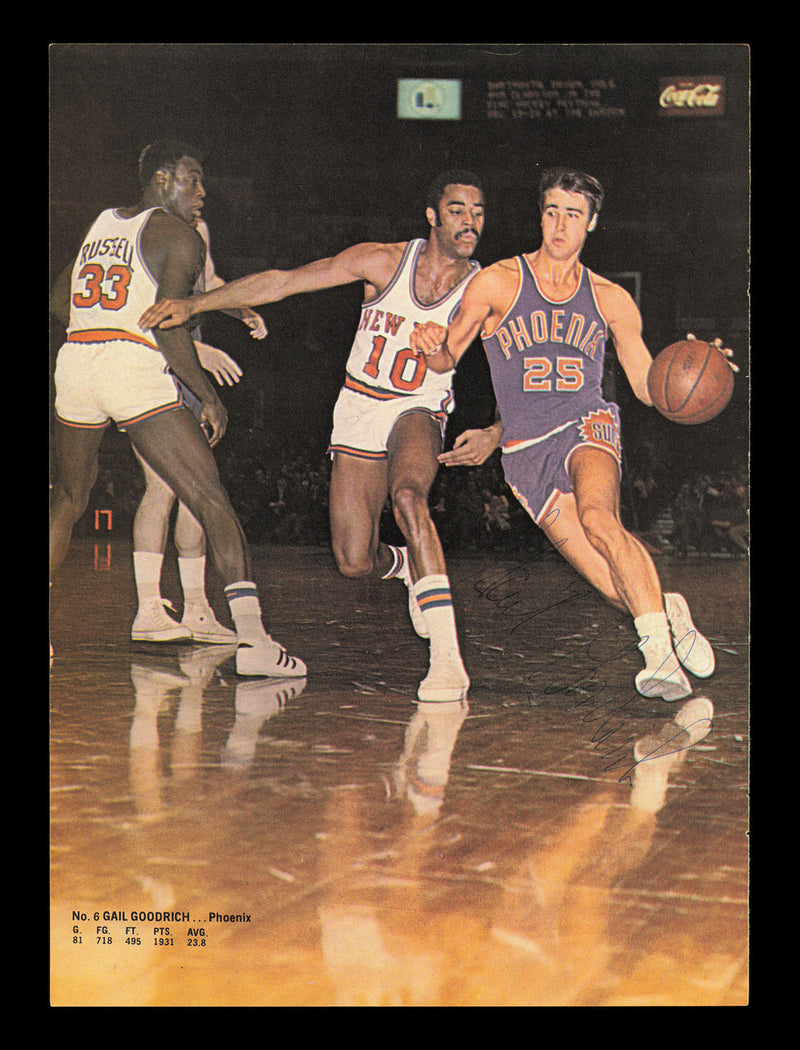Oscar Robertson & Gail Goodrich Autographed 8x11 Magazine Photo Cincinnati Royals "To Dick" SKU #237838