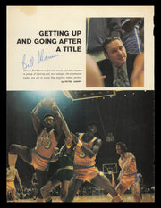 Bill Sharman & Jim McMillan Autographed 8x11 Magazine Photo SKU #237846