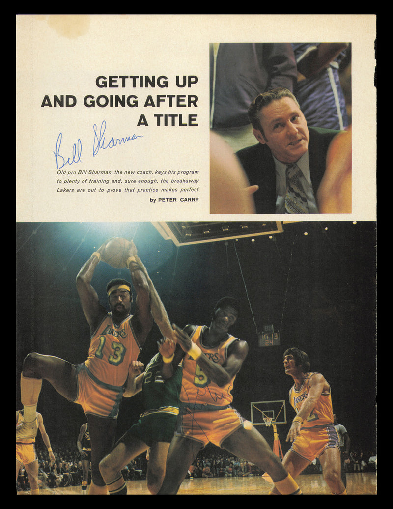 Bill Sharman & Jim McMillan Autographed 8x11 Magazine Photo SKU #237846