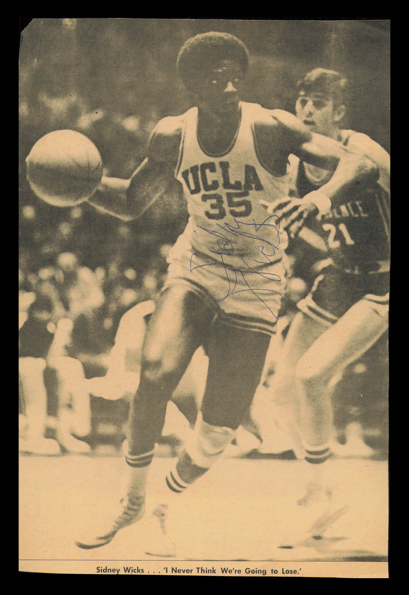 Sidney Wicks Autographed 7x10 Magazine Photo UCLA SKU #237882