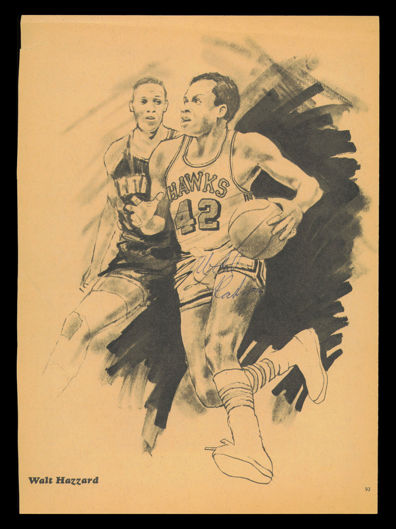 Walt Hazzard Autographed 8x11 Magazine Photo Atlanta Hawks SKU #237895