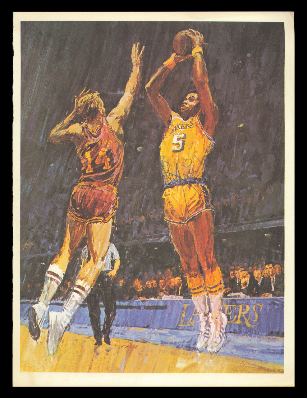 Jim McMillan Autographed 8x11 Magazine Photo Los Angeles Lakers SKU #237903