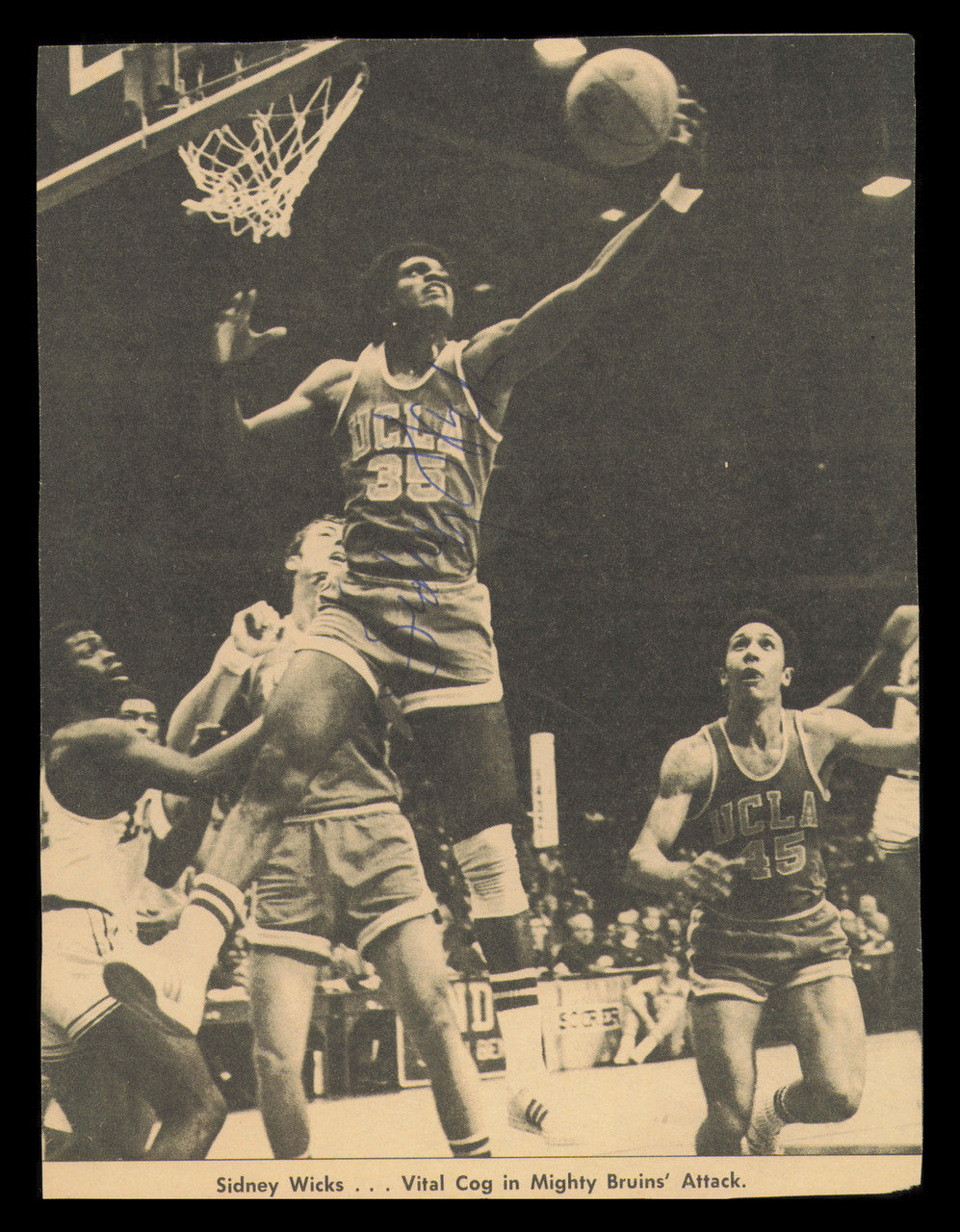 Sidney Wicks Autographed 6x8 Magazine Photo UCLA SKU #237904